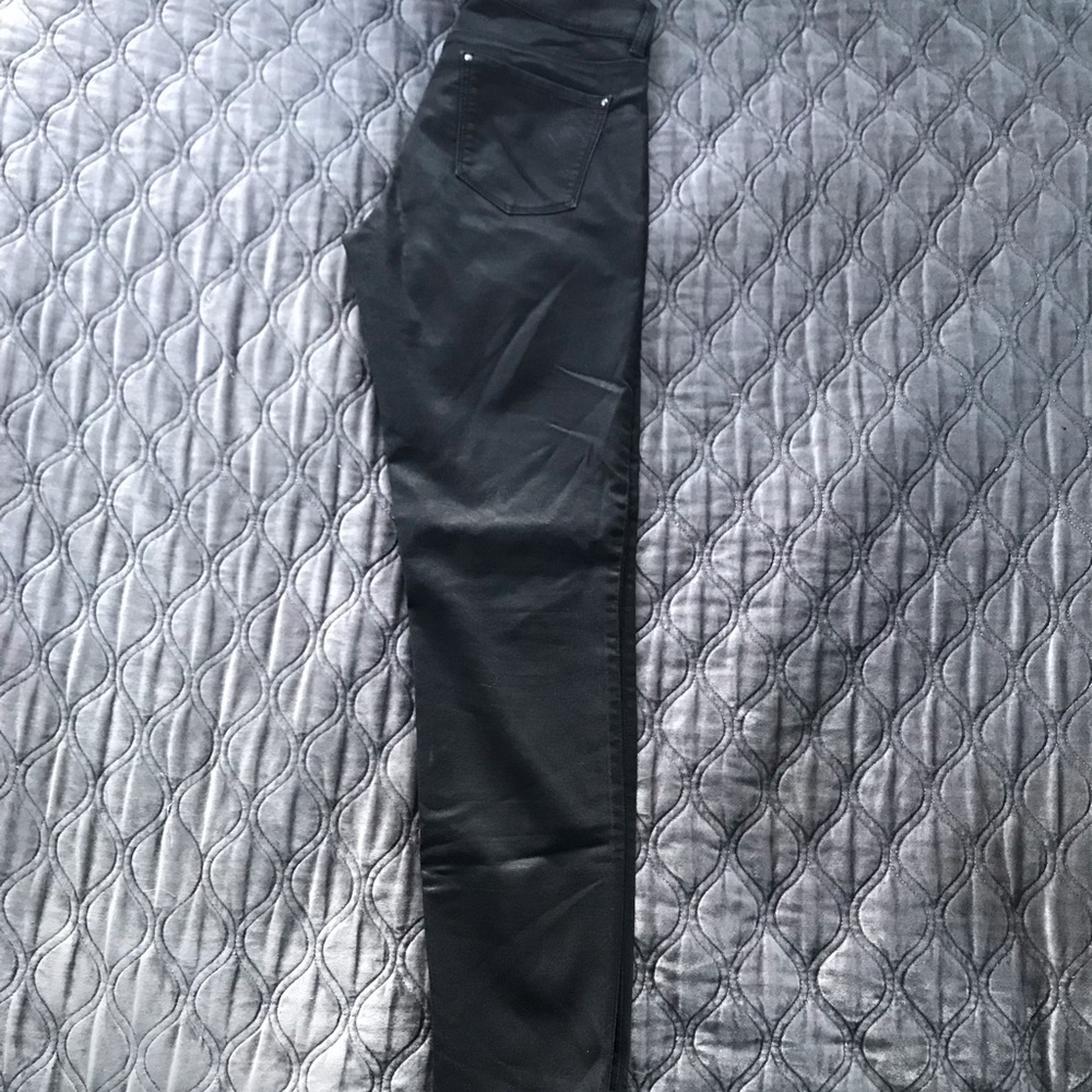 $10 or 4 for $20 WHBM wax coated skinny jeans